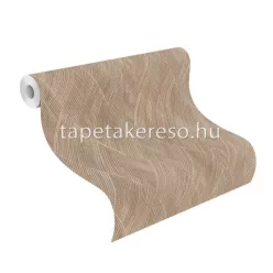   Rasch Perfecto VI vlies, vinyl anyagú barna színű vonalas, geometriai modern tapéta