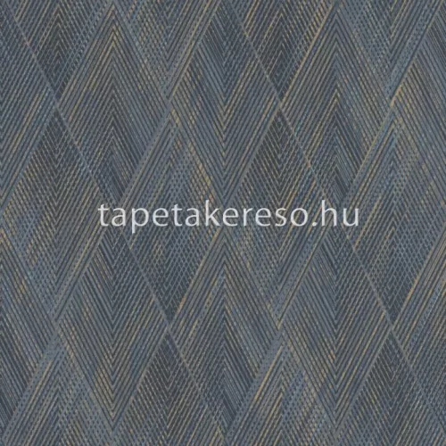 Rasch Perfecto VI vlies, vinyl anyagú kék, barna színű vonalas, geometriai modern tapéta