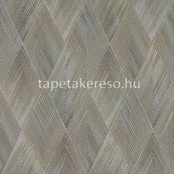   Rasch Perfecto VI vlies, vinyl anyagú szürke, ezüst, arany színű vonalas, geometriai modern tapéta