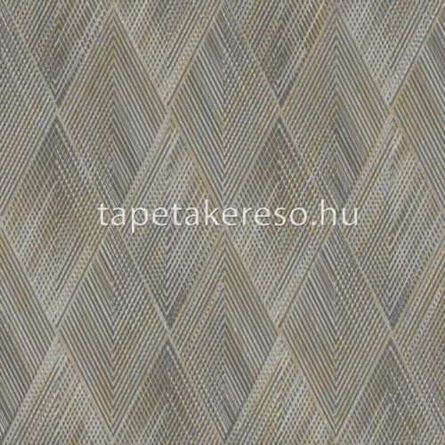 Rasch Perfecto VI vlies, vinyl anyagú szürke, ezüst, arany színű vonalas, geometriai modern tapéta