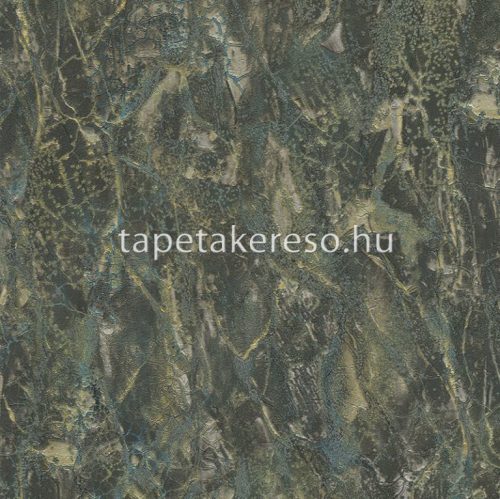 Emiliana Parati Carrara 3 vlies, vinyl anyagú fekete, barna, türkiz, csillámos színű márványos modern tapéta