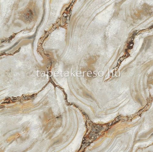 Emiliana Parati Carrara 3 vlies, vinyl anyagú fehér, barna, terrakotta, csillámos színű márványos modern tapéta