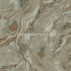   Emiliana Parati Carrara 3 vlies, vinyl anyagú barna, zöld, terrakotta, csillámos színű márványos modern tapéta