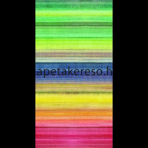 Casadeco Beauty Full Image vlies anyagú zöld, kék, sárga, piros, barna színű csíkos modern poszter
