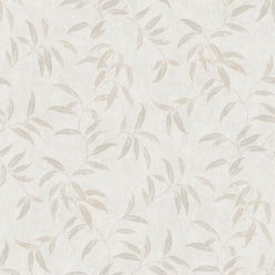   ICH Origins vlies anyagú beige, barna színű leveles modern tapéta