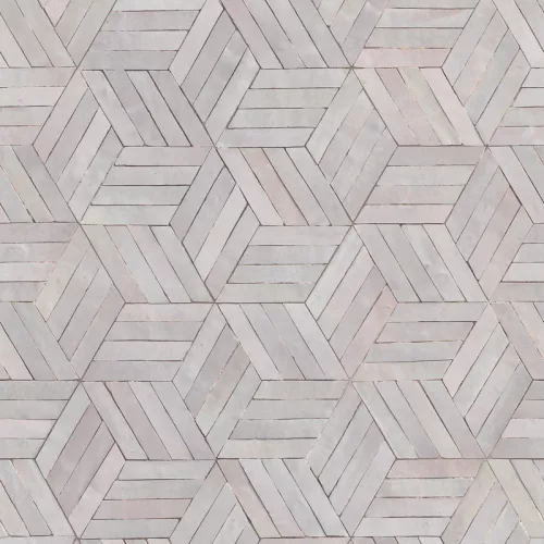 Novamur Leyla vinyl, vlies anyagú barna, mályva színű geometriai, kockás, 3d Modern tapéta