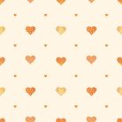 Adawall AdaKids vlies, vinyl anyagú beige, narancssárga, csillámos színű szivecskés gyerek, ifjúsági tapéta