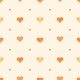 Adawall AdaKids vlies, vinyl anyagú beige, narancssárga, csillámos színű szivecskés gyerek, ifjúsági tapéta