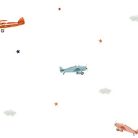 Adawall AdaKids vlies, vinyl anyagú fehér, kék, zöld, sárga, piros színű repülős gyerek, ifjúsági tapéta