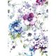 Casadeco Beauty Full Image vlies anyagú fehér, kék, lila, zöld színű virágos modern poszter