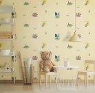 Adawall AdaKids vlies, vinyl anyagú beige, lila, szürke, kék színű tom és jerry gyerek, ifjúsági tapéta