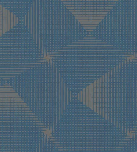 Texdecor, vlies, vinyl, üveggyöngy, geometriai, modern,  kék színű, közép 