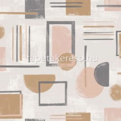   Holden Amazonia vlies anyagú beige, barna, szürke, barack színű geometriai modern tapéta