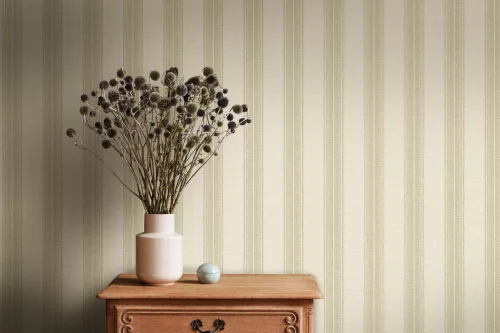 Holden Lost Garden vlies anyagú, beige színű, csíkos, Modern tapéta
