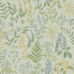   Holden Lost Garden vlies anyagú, kék, zöld, barna színű, virágos, Modern tapéta