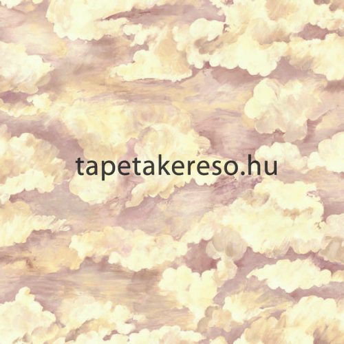 Holden Arboretum vlies anyagú beige, mályva színű felhős modern tapéta