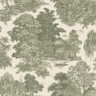 Holden Tales of the Manor vlies anyagú, beige, zöld színű, épület, fás, Modern tapéta