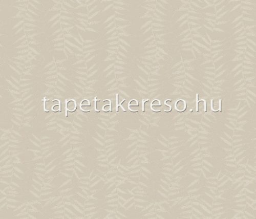 Armani Casa vlies, vinyl anyagú szürke, ezüst színű leveles modern tapéta