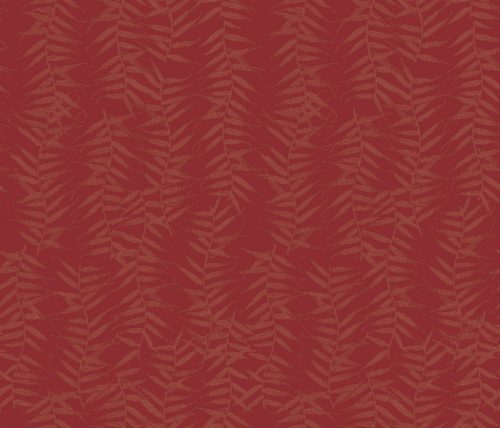 Armani Casa vlies, vinyl anyagú piros színű leveles modern tapéta