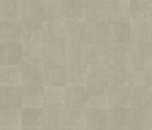Armani Casa vlies, vinyl anyagú ezüst színű kockás, bőrhatású modern tapéta