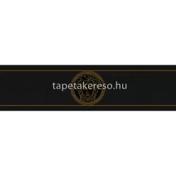   AS Creation Versace 5 vlies, vinyl anyagú fekete, arany színű geometriai, versace modern bordűr