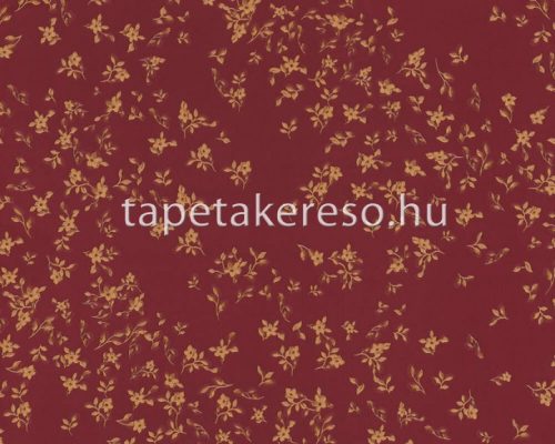 AS Creation Versace 4 vlies, vinyl anyagú bordó, arany színű virágos, leveles klasszikus tapéta