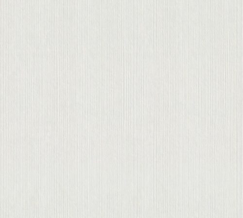AS Creation 111 Shades of  White vlies anyagú fehér színű vonalas festhető, modern tapéta