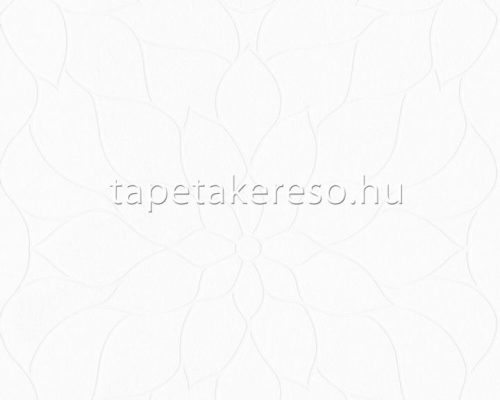 AS Creation MeisterVlies Create habos, vlies anyagú fehér színű leveles, struktúrált festhető tapéta