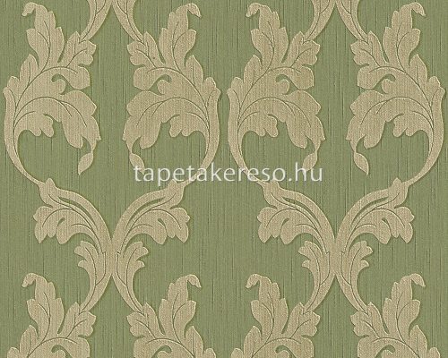 Architects Paper Tessuto vlies, textil anyagú zöld, beige színű barokk klasszikus tapéta