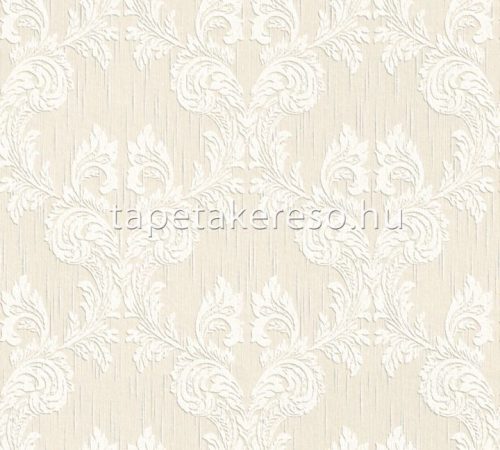 Architects Paper Finest vlies, textil anyagú fehér, beige színű barokk klasszikus tapéta