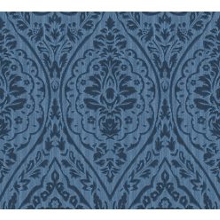   Architects Paper Finest vlies, textil anyagú kék, csillámos színű barokk klasszikus tapéta