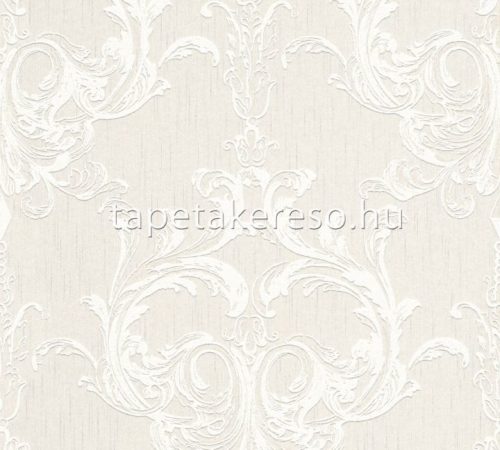 Architects Paper Finest vlies, textil anyagú fehér, beige színű barokk klasszikus tapéta