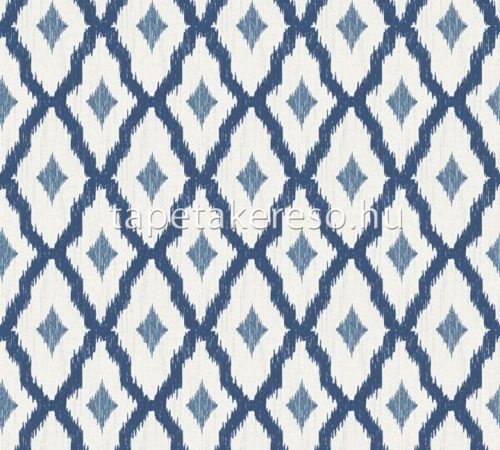 Architects Paper Finest vlies, textil anyagú fehér, kék, csillámos színű geometriai modern tapéta