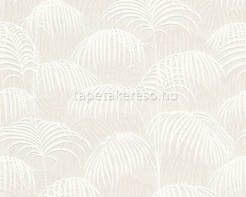 Architects Paper Tessuto 2 vlies, textil anyagú fehér, gyöngyház színű leveles klasszikus tapéta