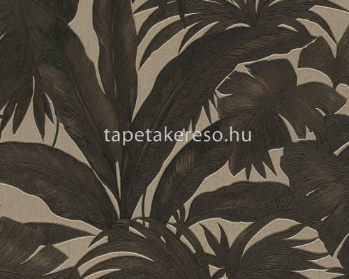 AS Creation Versace 5 vinyl, vlies anyagú szürke, barna színű leveles modern tapéta