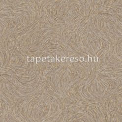   Rasch Jolly vlies, vinyl anyagú barna, arany színű hullámos, szövethatású modern tapéta