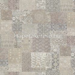   Emiliana Parati Tesori d'Oriente vlies, vinyl anyagú beige, rózsaszín, szürke, arany, lila színű keleties, patchwork klasszikus tapéta