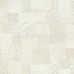  Emiliana Parati Tesori d'Oriente vlies, vinyl anyagú törtfehér, beige, gyöngyház színű keleties, patchwork klasszikus tapéta