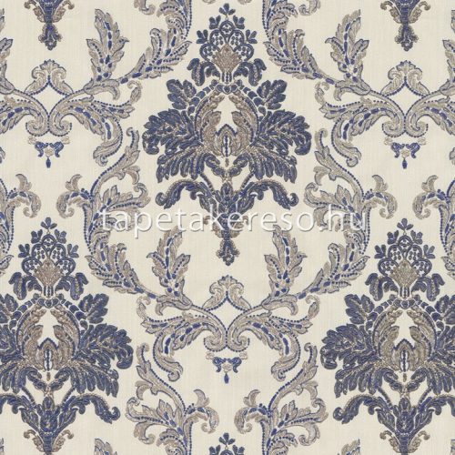 Emiliana Parati Tesori d'Oriente vlies, vinyl anyagú beige, barna, kék, csillámos színű barokk klasszikus tapéta