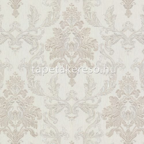 Emiliana Parati Tesori d'Oriente vlies, vinyl anyagú fehér, beige, csillámos színű barokk klasszikus tapéta
