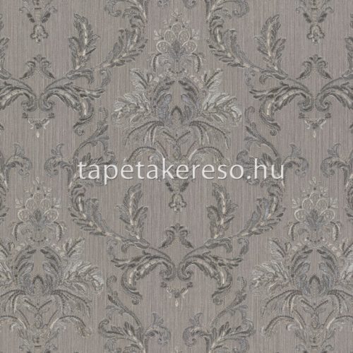 Emiliana Parati Tesori d'Oriente vlies, vinyl anyagú szürke, beige, csillámos színű barokk klasszikus tapéta
