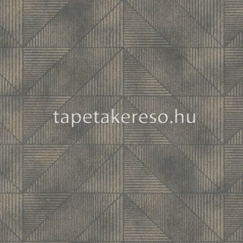 Rasch Tendencia vlies, vinyl anyagú szürke, arany színű geometriai modern tapéta
