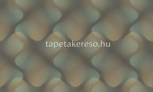Rasch Fresh Up vlies, vinyl anyagú türkiz, arany, barna színű absztrakt, hullámos modern tapéta