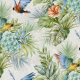 Adawall Tropicano vinyl anyagú zöld, kék, narancssárga, szürke színű madaras, virágos, leveles modern tapéta