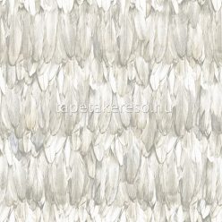   Adawall Tropicano vinyl anyagú barna színű tollas modern tapéta