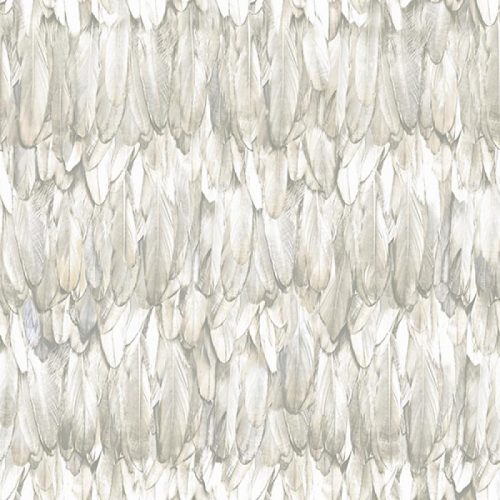 Adawall Tropicano vinyl anyagú barna színű tollas modern tapéta