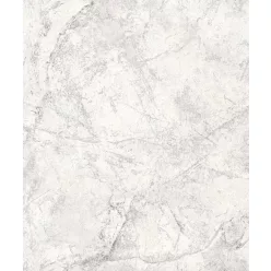   Grandeco Textured Vibes, vinyl, vlies anyagú, fehér, szürke, ezüst színű, márványos, Modern, Industrial tapéta