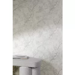   Grandeco Textured Vibes, vinyl, vlies anyagú, fehér, szürke, ezüst színű, márványos, Modern, Industrial tapéta