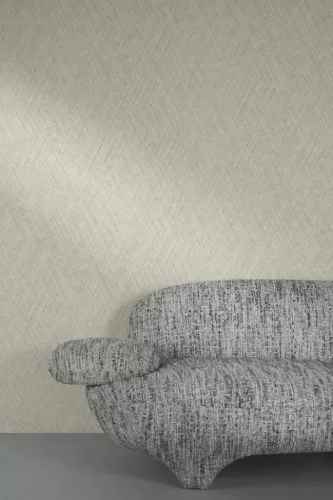 Grandeco Textured Vibes, vinyl, vlies anyagú, szürke színű, geometriai, Modern, Industrial tapéta