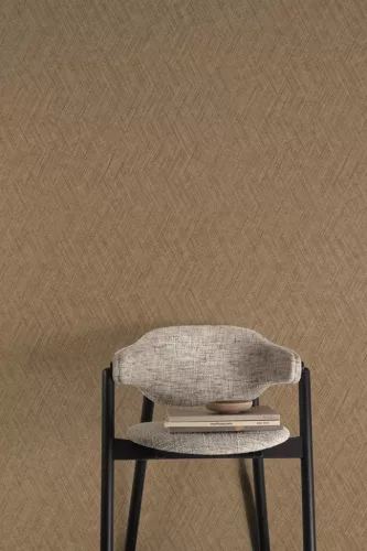 Grandeco Textured Vibes, vinyl, vlies anyagú, barna színű, geometriai, Modern, Industrial tapéta